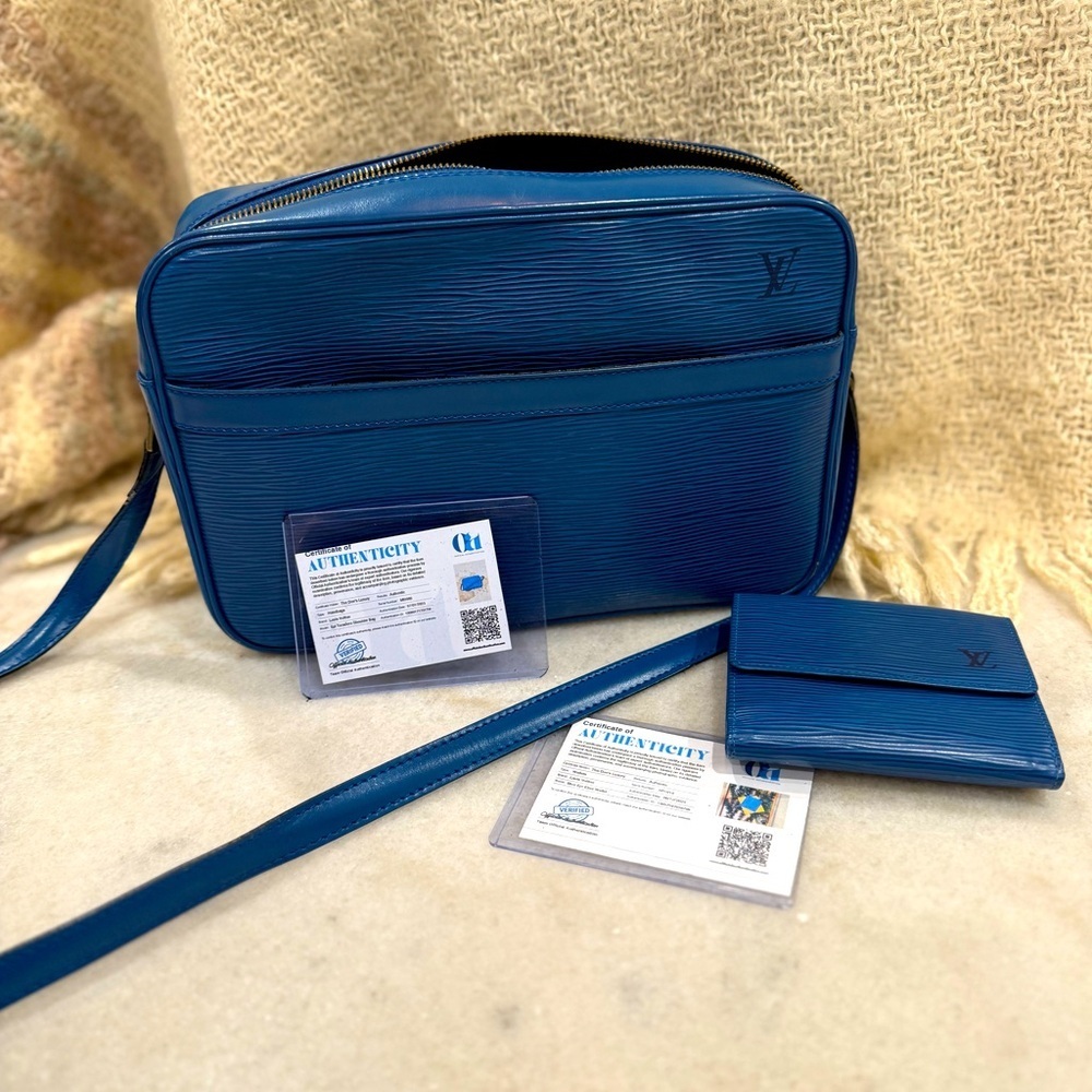 Louis Vuitton EPI Tocadaro Crossbody with matching Elise Wallet